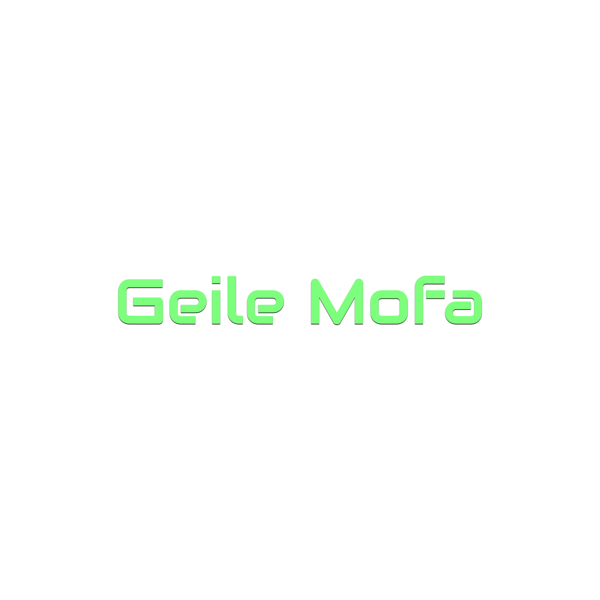 GLOW Sticker - Geile Mofa