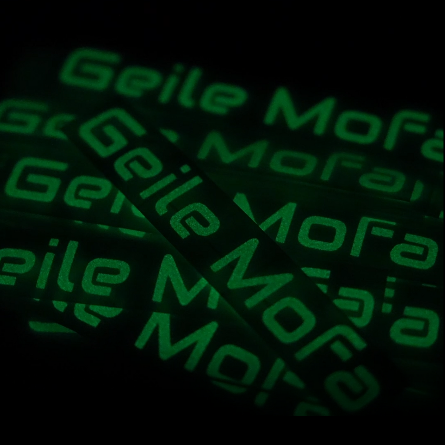 Glow Sticker - Geile Mofa 5er Set