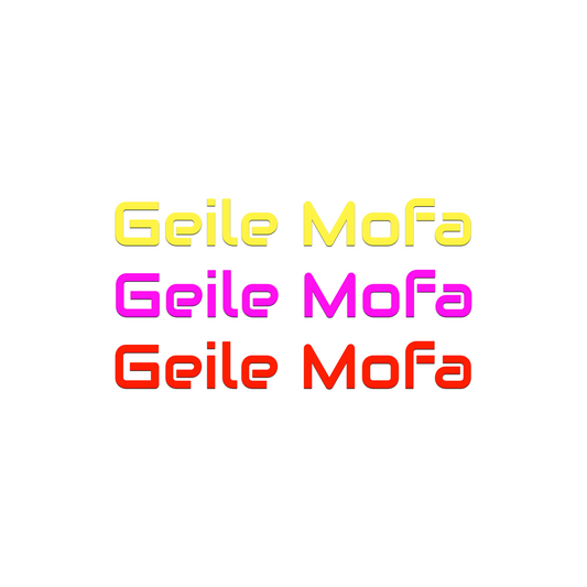 NEON Sticker - Geile Mofa