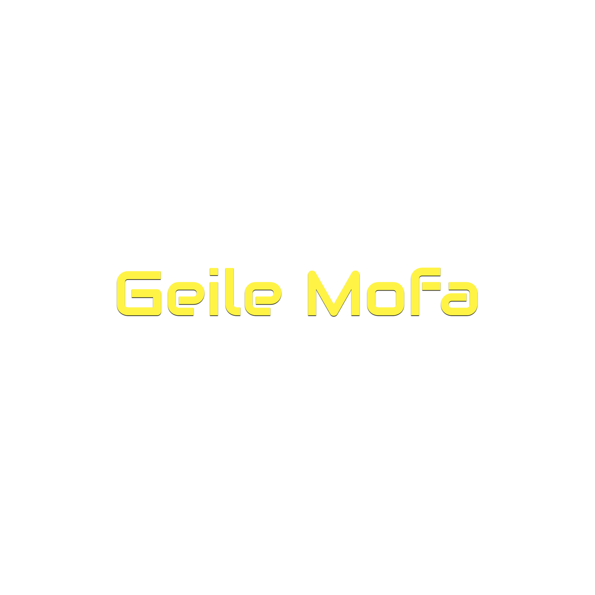 NEON Sticker - Geile Mofa
