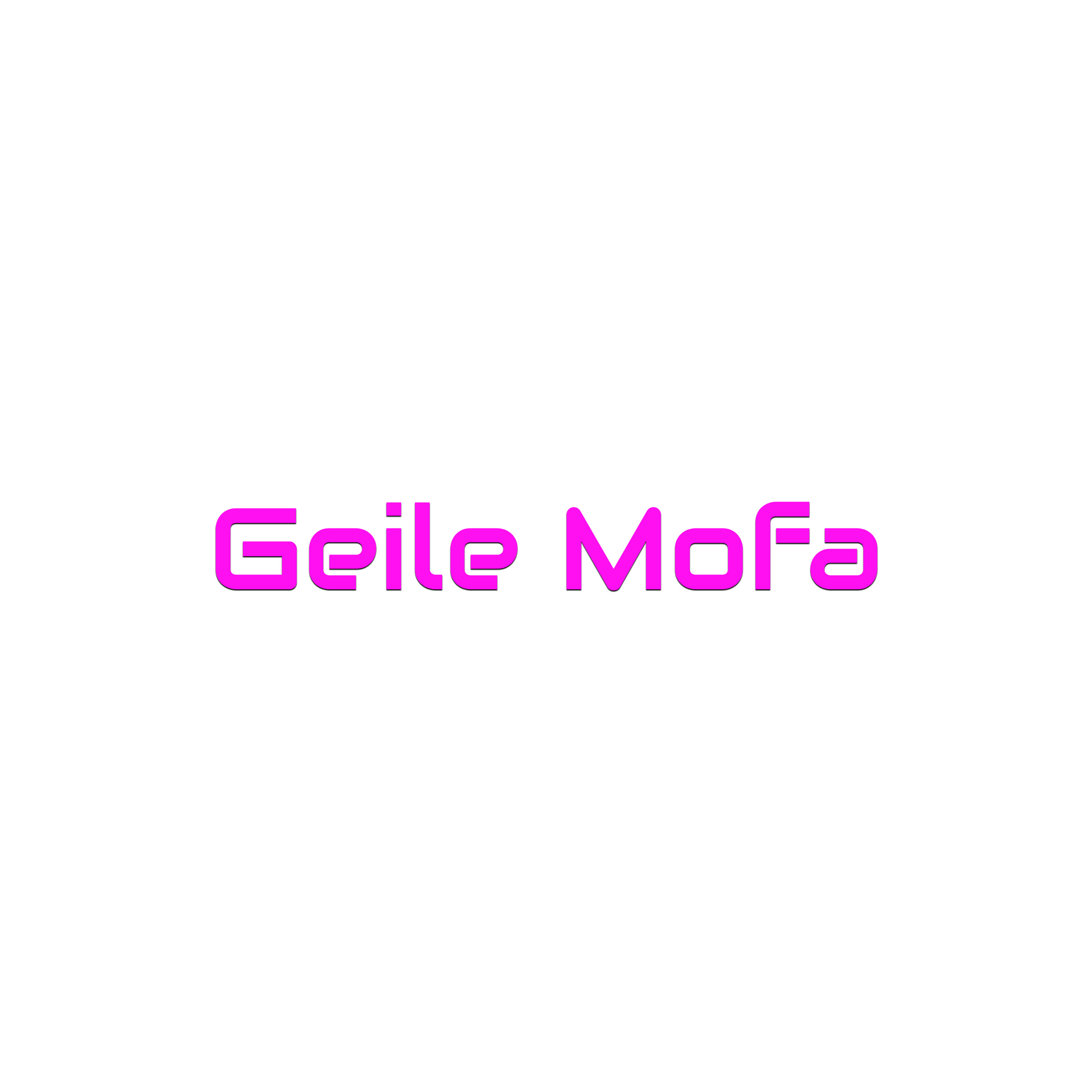 NEON Sticker - Geile Mofa