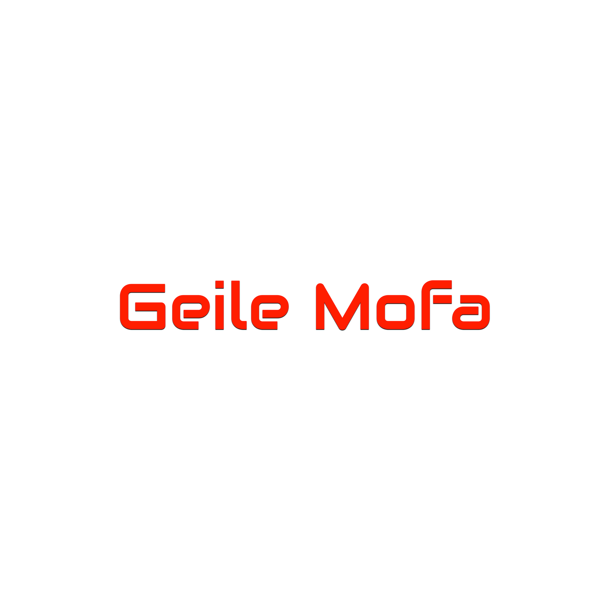 NEON Sticker - Geile Mofa